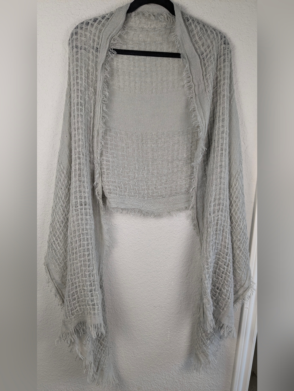 Anthropologie Staring At Stars Scarf C. 2012 Soft Lightweight Gray 86" x 26"